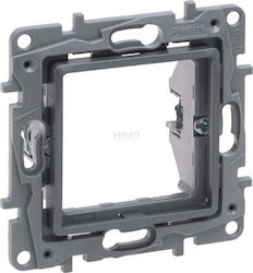 Legrand Niloe Βάση Στήριξης Διακόπτη σε Γκρι Χρώμα 762389