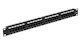 Delta Patch Panel για Rack 1U 19" 24 Θυρών Μαύρο