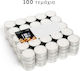 Tealights Aromatic in White Colour (up to 4 Hours Burning) 100 Pieces
