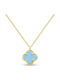 Psomas Halskette aus 14K Gold Türkis KР2777