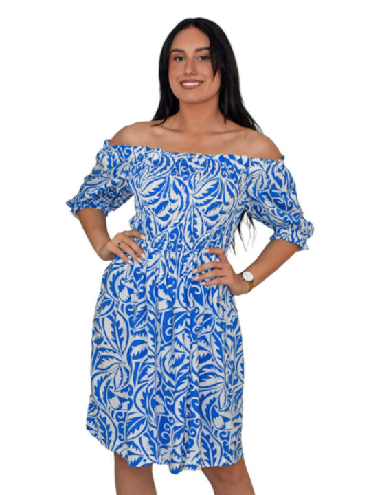Morena Spain Mini Dress Blue