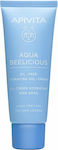 Apivita Aqua Beelicious Oil-Free Licht 24h Feuchtigkeitsspendend Gel Gesicht Tag mit Hyaluronsäure & Aloe Vera 40ml