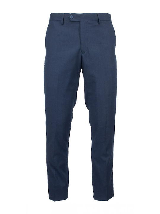 New York Tailors Ανδρικό Παντελόνι σε Slim Εφαρμογή Μπλε