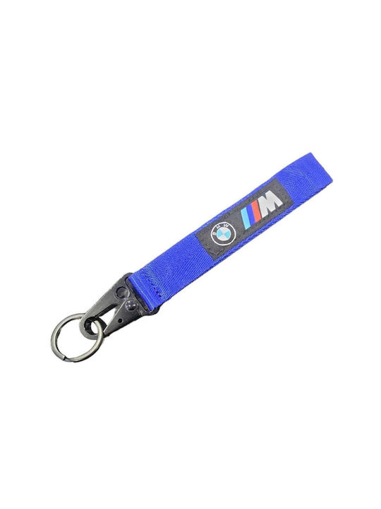 BMW Keychain Fabric Blue