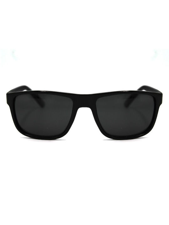 V-store Ochelari de soare cu Negru Din plastic Rame și Negru Polarizate Lentilă POL2018.9006.2BLACKGLASSES