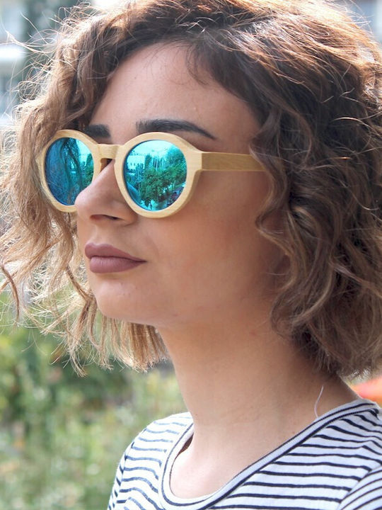 V-store Women's Sunglasses with Multicolour Plastic Frame and Brown Gradient Polarized Lens WD013