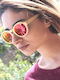 V-store Women's Sunglasses with Multicolour Plastic Frame and Purple Gradient Polarized Lens WD011