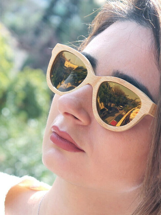 V-store Women's Sunglasses with Multicolour Plastic Frame and Pink Gradient Polarized Lens WD016
