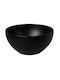 Fine Serving Bowl Round made of Porcelain Black with Diameter 12cm