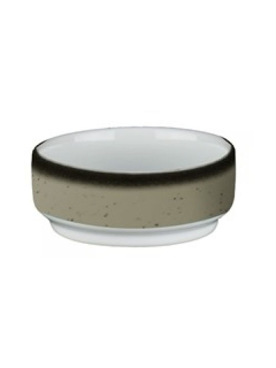 Lukanda Serving Bowl Round Made of Porcelain Gray with Diameter 6.5cm 1pcs