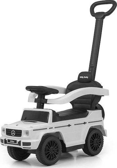 Milly Mally Mercedes G350D Baby Push Walker with Parental Handle White