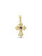 Damen Gold Byzantinisch Kreuz 14K