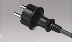 Plastrol Καλώδιο Ρεύματος με Διατομή 2x1.5mm² Μαύρο 1m W-97198