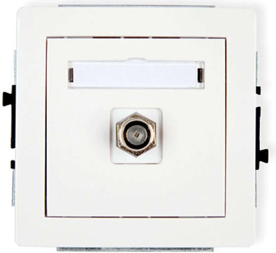 Karlik TV Antenna Socket in White color DGF-1