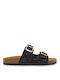 Seven Women's Flat Sandals in Black Color