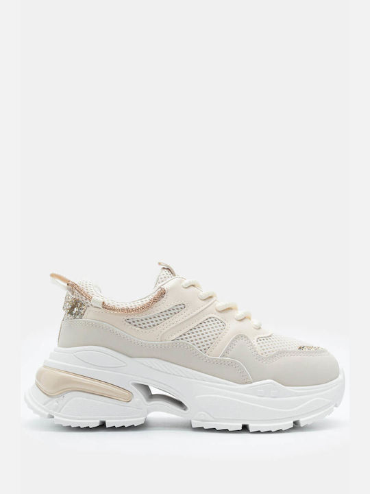 Luigi Chunky Sneakers Beige