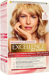 L'Oreal Paris Excellence Creme Hair Dye 8 Light Blonde