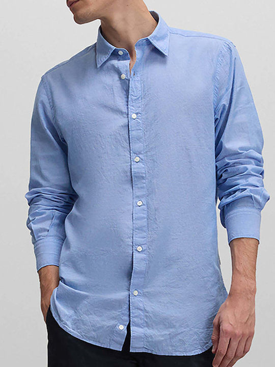 Aspesi Men's Shirt Long-sleeved Sky Blue