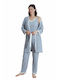 Women's Pyjama Set 3pcs 10432 Grey