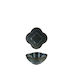 Ready Porcelain Salad Bowl Black 19x19x8cm 6pcs