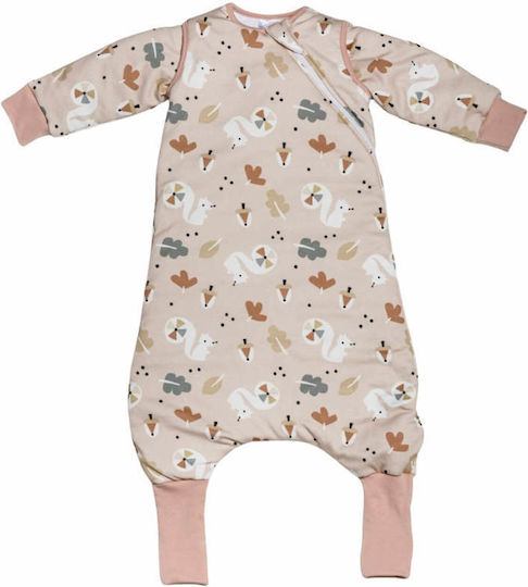 Tender Spring Baby Sleeping Bag with Detachable Sleeves Nude