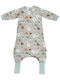 Tender Spring Sleeping Bag with Feet 1 Tog Bay Leaf Mint with Detachable Sleeves