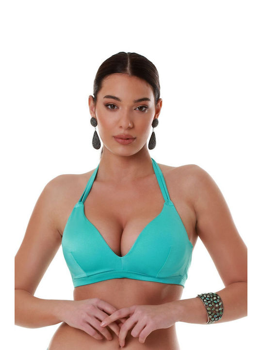 Bluepoint Padded Triangle Bikini Top Turquoise