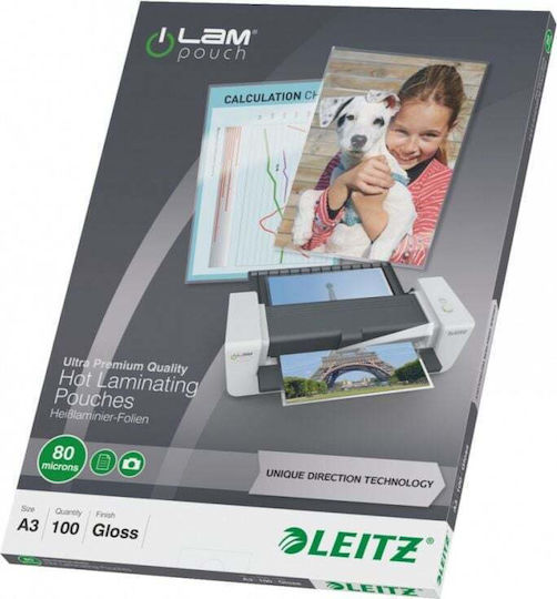 Leitz Laminierfolien A3 80 Mikron 100 Stück