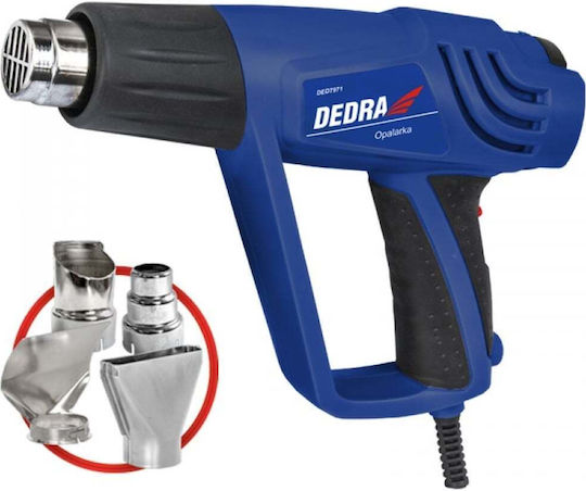 Dedra DED7971 Пистолет за горещ въздух 2000W с регулиране на температурата до 600°C