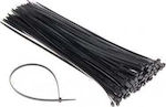 Pack of 100pcs Black Plastic Cable Ties