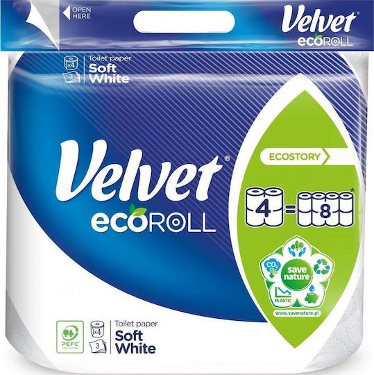 Velvet Χαρτί Υγείας 4 Ρολά 3 Φύλλων