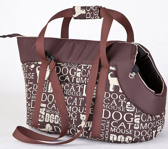 Hobbydog Umhängetasche für Hunde / Katzen Braun L50xB32xH30cm.