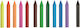 Zola Wax Crayon Set 12 Pieces Triangular Multicoloured 9 Cm