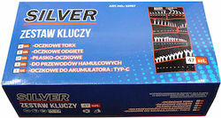 Silver Star Σετ 47 Διπλά Κλειδιά Πολύγωνα Κυρτά