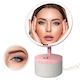 Cosmetic Mirror Led Lighting Makeup Bluetooth Speaker 15w Wireless Phone Charger 7 Rgb Colors 3 Adjustable Temperature Levels Adjustable Intensity Sensor Magnifying Glass