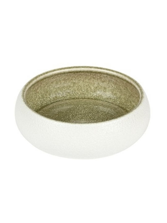 Ready Japanese Servierschüssel Rund Emaille Beige mit Durchmesser 14.5cm 4Stück