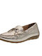 Damen Mokassins in Gold Farbe