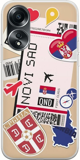 Ticket To Novi Sad Back Cover Silicon Multicolor (Oppo A78 5G)