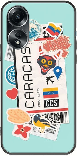 Ticket To Caracas Back Cover Silicon Multicolor (Oppo A78 5G)