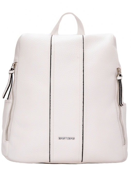 Bag to Bag Γυναικεία Τσάντα Πλάτης Λευκή