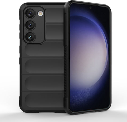 Techsuit Shield Umschlag Rückseite Silikon Schwarz (Galaxy S23)