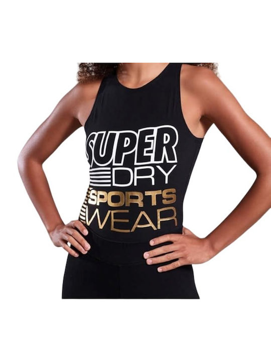 Superdry Women's Athletic T-shirt Black