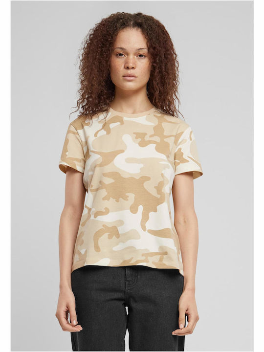 Urban Classics Women's T-shirt Beige