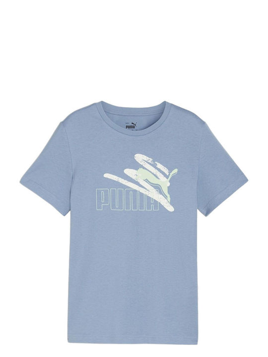 Puma Ανδρικό T-shirt Κοντομάνικο Σιελ