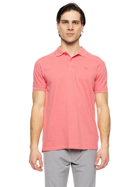 Splendid Men's Short Sleeve Blouse Polo Pink