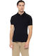 Polo Short Sleeve Black Blouse