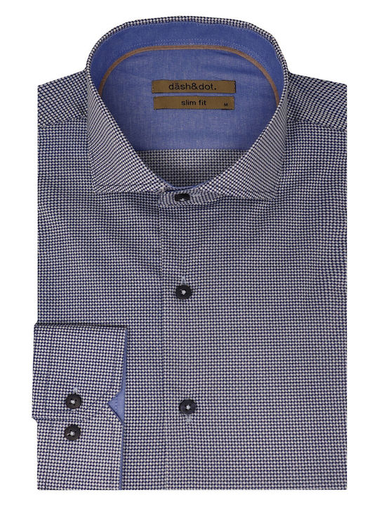 Dash&Dot Men's Shirt Blue