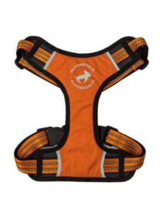 All For Dogs Hundegeschirr Weste Orange Mittel VAT011241