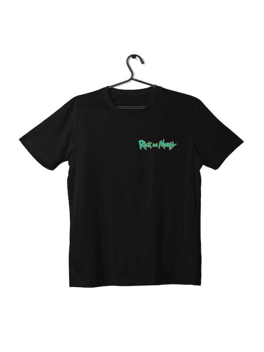 T-shirt Unisex Black Σχέδιο Rick Morty