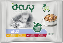 Oasy Υγρή Τροφή 4x85gr Oasy Υγρή Τροφή 4x85gr